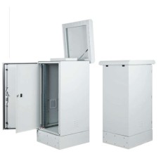 ARMADIO RACK 19" 16U PROTEZIONE IP65 MISURE L600 H1080 P650 CON BASE 200MM