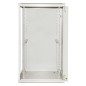 ARMADIO RACK 19" 18 UNITA' DA MURO (A)900 (L)600 X PROFONDITA' 600 MM. COLORE GRIGIO CHIARO PORTA VETRO