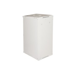 ARMADIO RACK 19" 18 UNITA' DA MURO (A)900 (L)600 X PROFONDITA' 600 MM. COLORE GRIGIO CHIARO PORTA VETRO