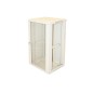 ARMADIO RACK 19" 18 UNITA' DA MURO (A)900 (L)600 X PROFONDITA' 600 MM. COLORE GRIGIO CHIARO PORTA VETRO