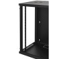 ARMADIO RACK 19" 18 UNITA' DA MURO (A)900 (L)600 X PROFONDITA' 600 MM. COLORE NERO PORTA VETRO