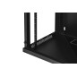 ARMADIO RACK 19" 18 UNITA' DA MURO (A)900 (L)600 X PROFONDITA' 600 MM. COLORE NERO PORTA VETRO