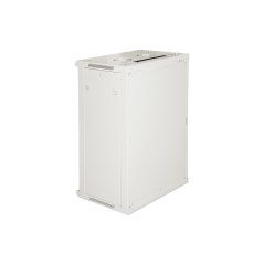 ARMADIO RACK 19" 18 UNITA' DA MURO (A) 905 X( L) 600 X (P) 450 GRIGIO DISASSEMBLATO PORTA VETRO