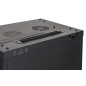 ARMADIO RACK 19" 18 UNITA' DA MURO (A) 905 X( L) 600 X (P) 450 NERO DISASSEMBLATO PORTA VETRO