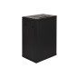 ARMADIO RACK 19" 18 UNITA' DA MURO (A) 905 X( L) 600 X (P) 450 NERO DISASSEMBLATO PORTA VETRO