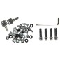 ARMADIO RACK 19" 18 UNITA' DA MURO (A) 905 X( L) 600 X (P) 450 NERO DISASSEMBLATO PORTA VETRO