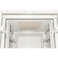 ARMADIO RACK PER RETI 19" 22U (A)1166, (L)600, (P)800 COLORE GRIGIO PORTA VETRO
