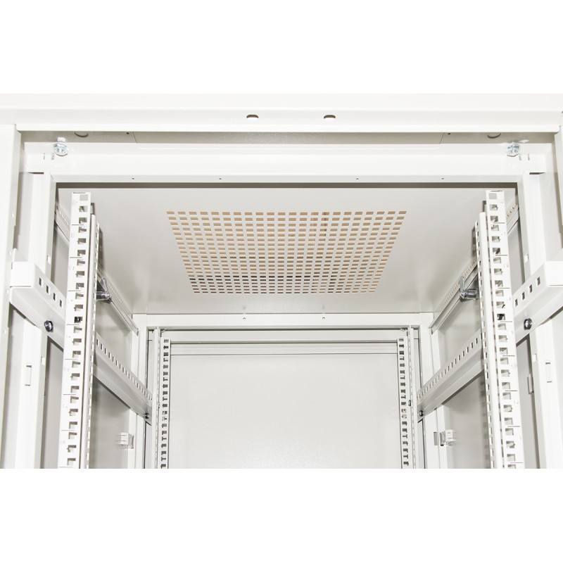 ARMADIO RACK PER RETI 19" 22U (A)1166, (L)600, (P)800 COLORE GRIGIO PORTA VETRO