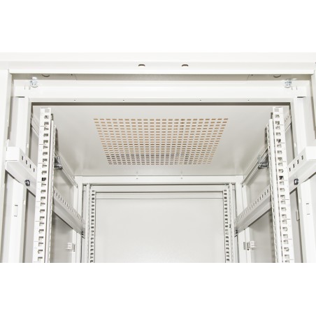 ARMADIO RACK PER RETI 19" 22U (A)1166, (L)600, (P)800 COLORE GRIGIO PORTA VETRO