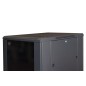 ARMADIO RACK PER RETI 19" 22U (A)1166, (L)600, (P)800 COLORE NERO PORTA VETRO
