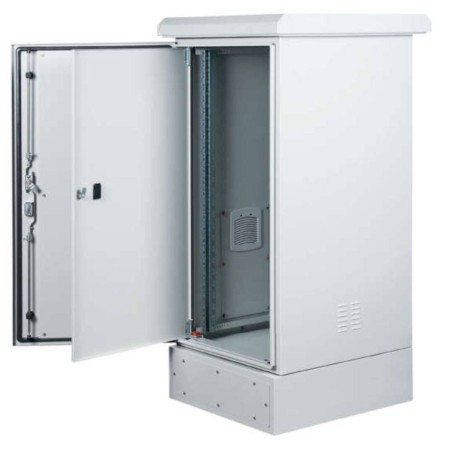 ARMADIO RACK 19" 24U PROTEZIONE IP65 MISURE LX600 AX1434 PX650 CON BASE 200MM