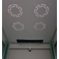 ARMADIO RACK PER RETI 19" 26U (A)1291, (L)600, (P)600 COLORE GRIGIO PORTA TRAFORATA SERIE EAVI