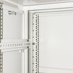 ARMADIO RACK 19" 27U (A)1388 (L)600 (P)1000 COLORE GRIGIO PORTA VETRO