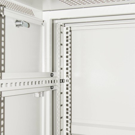 ARMADIO RACK 19" 27U (A)1388 (L)600 (P)1000 COLORE GRIGIO PORTA VETRO