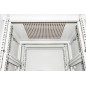ARMADIO RACK 19" 27U (A)1388 (L)600 (P)1000 COLORE GRIGIO PORTA VETRO