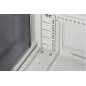 ARMADIO RACK 19" 27U (A)1388 (L)600 (P)1000 COLORE GRIGIO PORTA VETRO