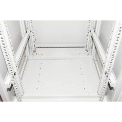 ARMADIO RACK 19" 27U (A)1388 (L)600 (P)1000 COLORE GRIGIO PORTA VETRO
