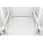 ARMADIO RACK 19" 27U (A)1388 (L)600 (P)1000 COLORE GRIGIO PORTA VETRO