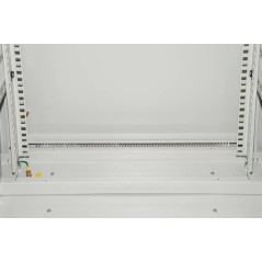 ARMADIO RACK 19" 27U (A)1388 (L)600 (P)1000 COLORE GRIGIO PORTA VETRO