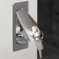 ARMADIO RACK 19" 27U (A)1388 (L)600 (P)1000 COLORE GRIGIO PORTA VETRO
