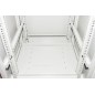 ARMADIO RACK 19" 27U (A)1388 (L)600 (P)1000 COLORE GRIGIO PORTA METALLO TRAFORATA