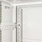 ARMADIO RACK 19" 27U (A)1388 (L)600 (P)1000 COLORE GRIGIO PORTA METALLO TRAFORATA