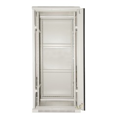 ARMADIO RACK 19" 27U (A)1388 (L)600 (P)1000 COLORE GRIGIO PORTA METALLO TRAFORATA