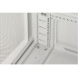 ARMADIO RACK 19" 27U (A)1388 (L)600 (P)1000 COLORE GRIGIO PORTA METALLO TRAFORATA