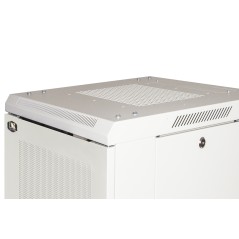 ARMADIO RACK 19" 27U (A)1388 (L)600 (P)1000 COLORE GRIGIO PORTA METALLO TRAFORATA