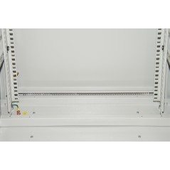 ARMADIO RACK 19" 27U (A)1388 (L)600 (P)600 COLORE GRIGIO PORTA VETRO