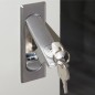 ARMADIO RACK 19" 27U (A)1388 (L)600 (P)600 COLORE GRIGIO PORTA VETRO