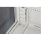 ARMADIO RACK 19" 27U (A)1388 (L)600 (P)600 COLORE GRIGIO PORTA VETRO
