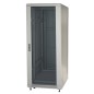 ARMADIO RACK 19" 27U (A)1388 (L)600 (P)600 COLORE GRIGIO PORTA VETRO