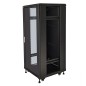 ARMADIO RACK 19" 27U (A)1388 (L)600 (P)600 COLORE NERO PORTA VETRO