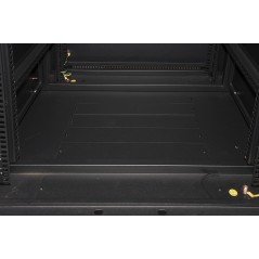 ARMADIO RACK 19" 27U (A)1388 (L)600 (P)600 COLORE NERO PORTA VETRO