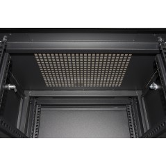 ARMADIO RACK 19" 27U (A)1388 (L)600 (P)600 COLORE NERO PORTA VETRO