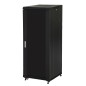ARMADIO RACK 19" 27U (A)1388 (L)600 (P)600 COLORE NERO PORTA VETRO