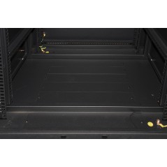 ARMADIO RACK 19 27U (A)1388 (L)600 (P)600 COLORE NERO PORTA METALLO TRAFORATA