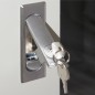 ARMADIO RACK 19" PER RETI 32U (A)1610, (L)600, (P)600 COLORE GRIGIO PORTA VETRO