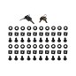 ARMADIO RACK 19" PER RETI 32U (A)1610, (L)600, (P)800 COLORE NERO PORTA VETRO