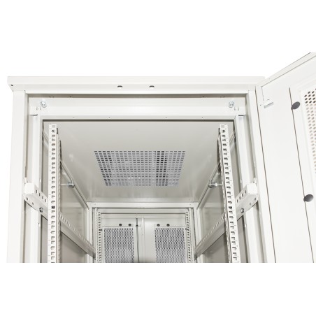 ARMADIO RACK 19" PER RETI 37U (A)1833, (L)600, (P)1000 COLORE GRIGIO PORTA TRAFORATA