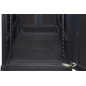 ARMADIO RACK 19" PER RETI 37U (A)1833, (L)600, (P)1000 COLORE NERO PORTA TRAFORATA