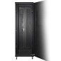 ARMADIO RACK 19" PER RETI 37U (A)1833, (L)600, (P)1000 COLORE NERO PORTA TRAFORATA