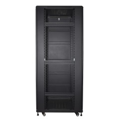 ARMADIO RACK 19" PER RETI 37U (A)1833, (L)600, (P)1000 COLORE NERO PORTA TRAFORATA
