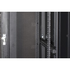 ARMADIO RACK 19" PER RETI 37U (A)1833, (L)600, (P)1000 COLORE NERO PORTA TRAFORATA
