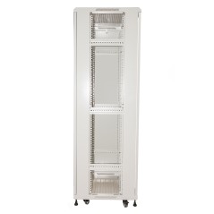 ARMADIO RACK 19" PER RETI 37U (A)1770, (L)600, (P)600 COLORE GRIGIO PORTA VETRO