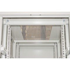 ARMADIO RACK 19" PER RETI 37U (A)1770, (L)600, (P)600 COLORE GRIGIO PORTA VETRO