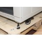 ARMADIO RACK 19" PER RETI 37U (A)1770, (L)600, (P)800 COLORE GRIGIO PORTA VETRO