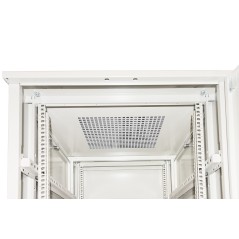 ARMADIO RACK 19" PER RETI 37U (A)1770, (L)600, (P)800 COLORE GRIGIO PORTA VETRO