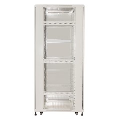 ARMADIO RACK 19" PER RETI 37U (A)1770, (L)600, (P)800 COLORE GRIGIO PORTA VETRO